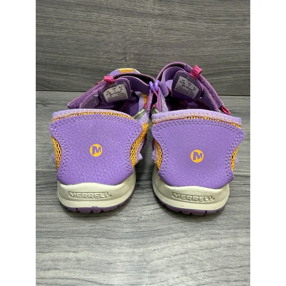 Merrell Hydro Hiker Sandal GIRLS Size 5 M Purple Beach Sandals Outdoor Beach